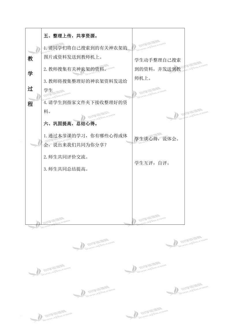 （冀教版）六年级信息技术下册教案 十六 神秘的神农架 第一课时 2.doc_第3页