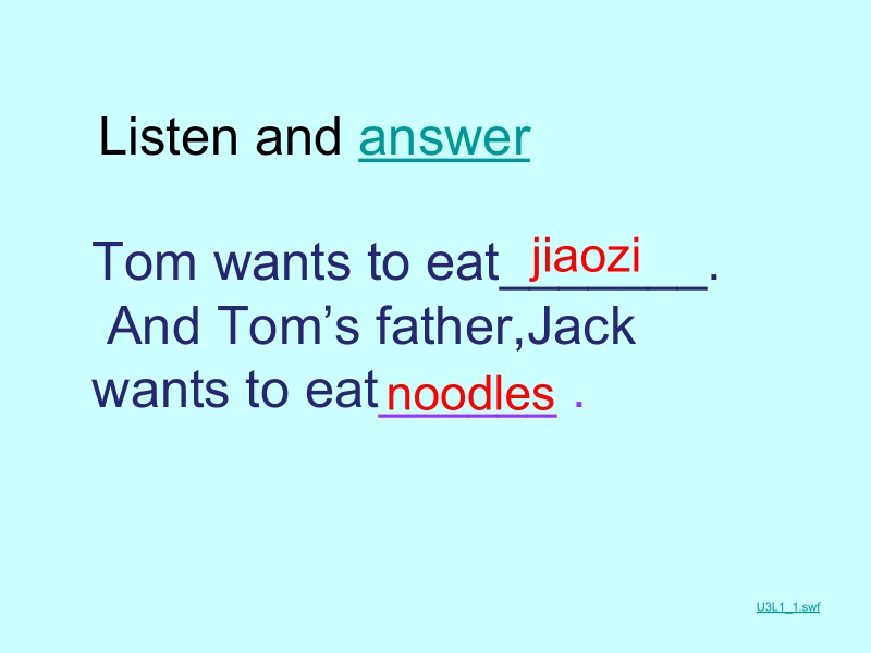 四年级下英语课件2017鲁科版英语四年级下册unit 3《lesson 1 i want to eat noodles》ppt课件鲁科版.pptx_第2页