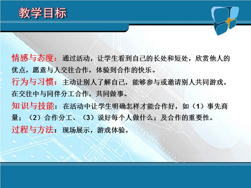 （北师大版）二年级品德与生活下册课件 人人有长处，团结力量大 1.ppt_第3页