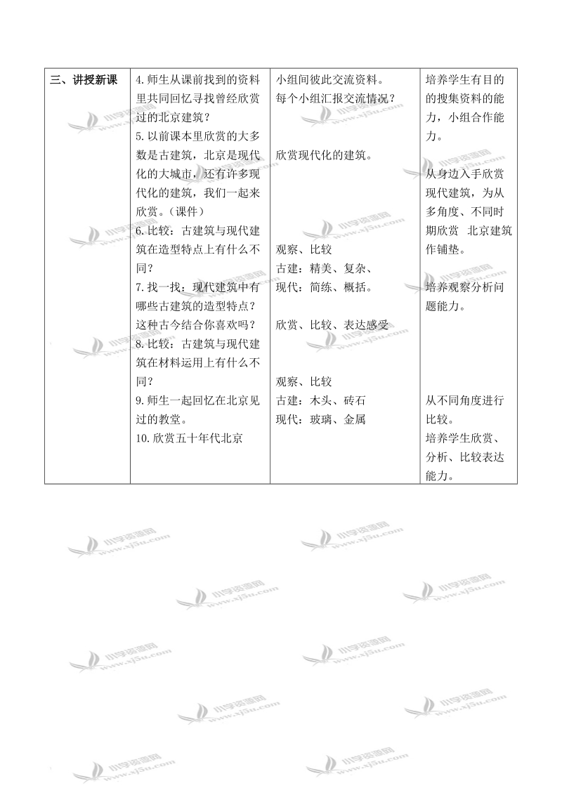 （北京版）六年级美术下册教案 北京的建筑 1.doc_第2页