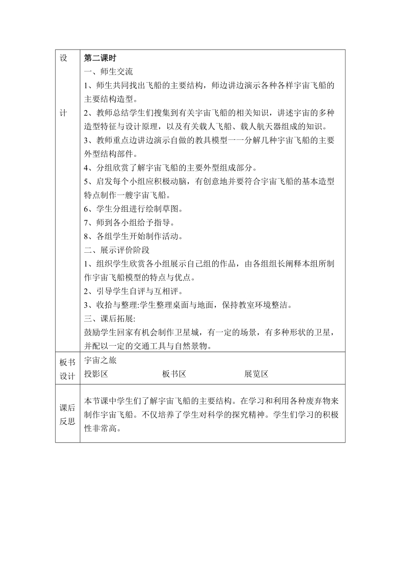 （人教新课标）六年级美术上册教案 宇宙之旅.doc_第2页