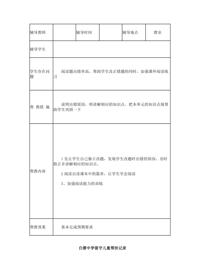 关爱留守儿童记录表2012年度.doc_第3页