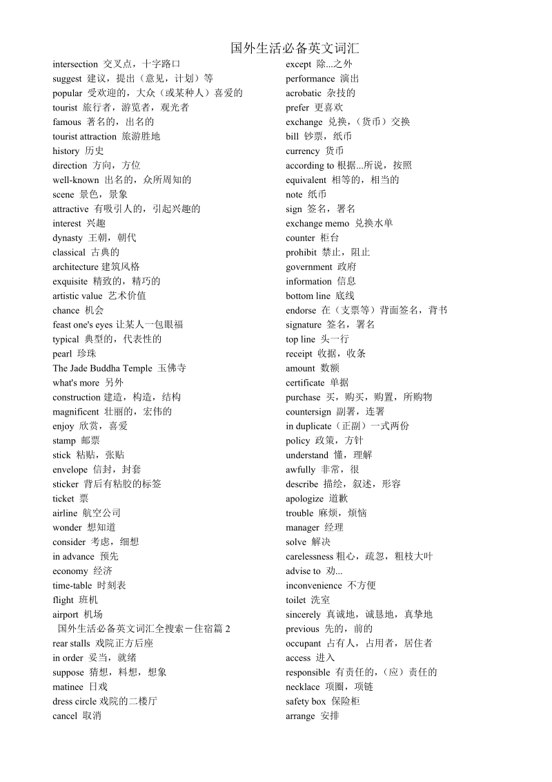 国外生活必备英文词汇.doc_第2页