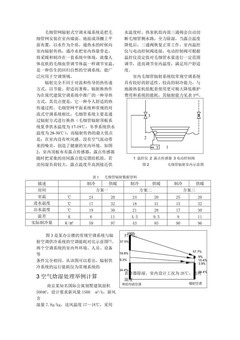 一种毛细管辐射结合独 立新风一体机的设计计算与研究.doc_第3页