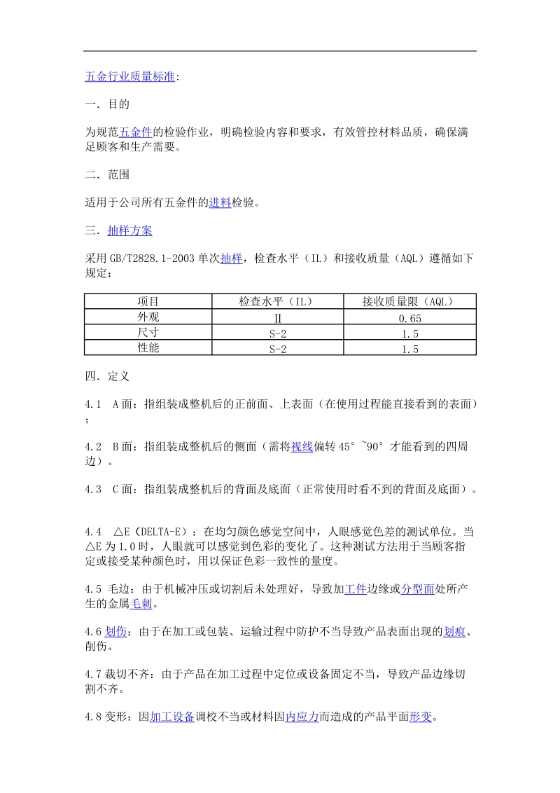 五金件外观检验标准.doc_第1页