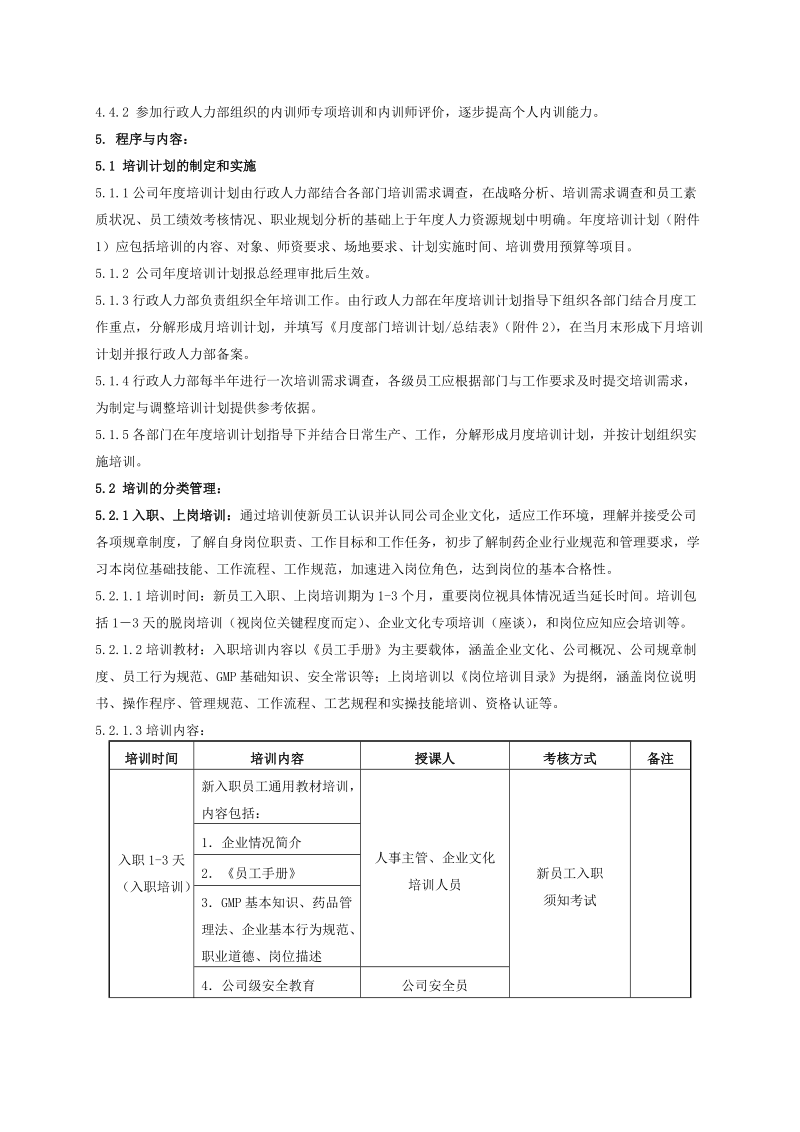 员工培训管理规定(附流程图).doc_第3页