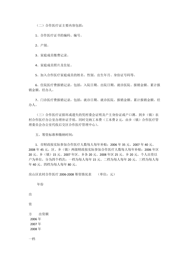 北京房山区新型农村合作医疗制度管理办法实施细则(2006-2008).doc_第2页