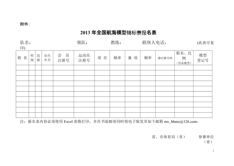 全国航海模型锦标赛竞赛规程.doc_第2页