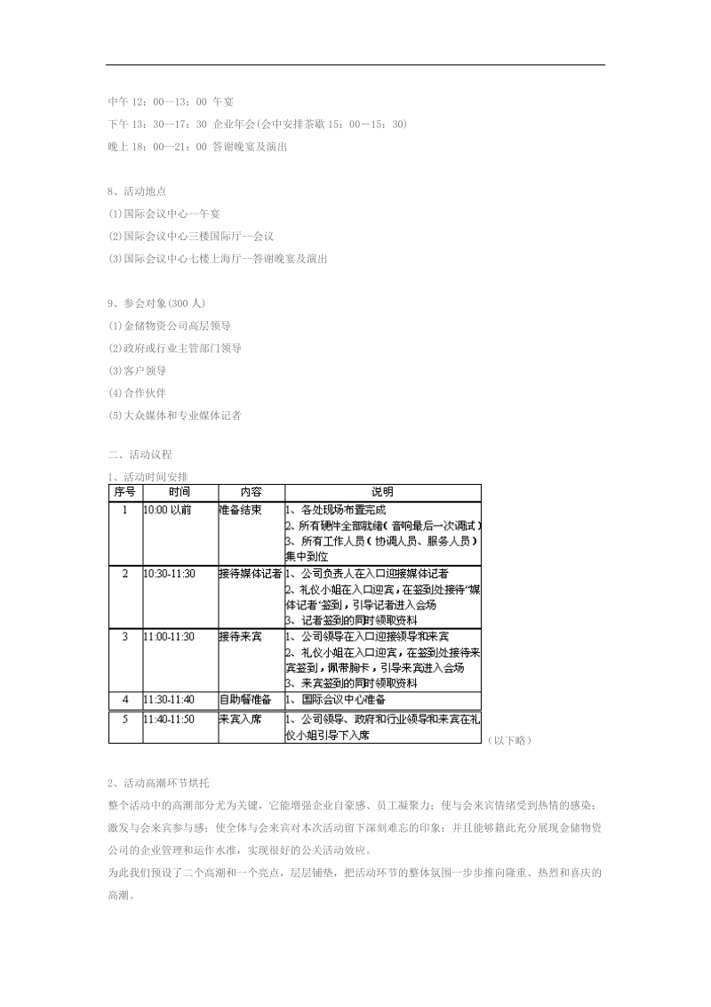 上海金储物资有限公司十周年庆典活动策划方案.doc_第3页