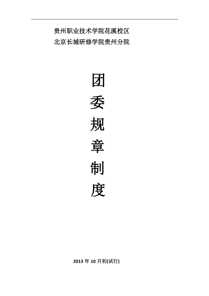 团委规章制度.docx_第1页