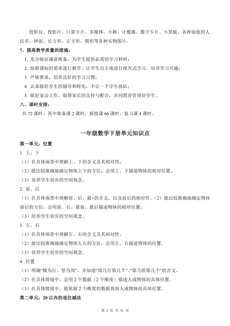 新课标人教版春期数学教案(表格式).doc_第2页