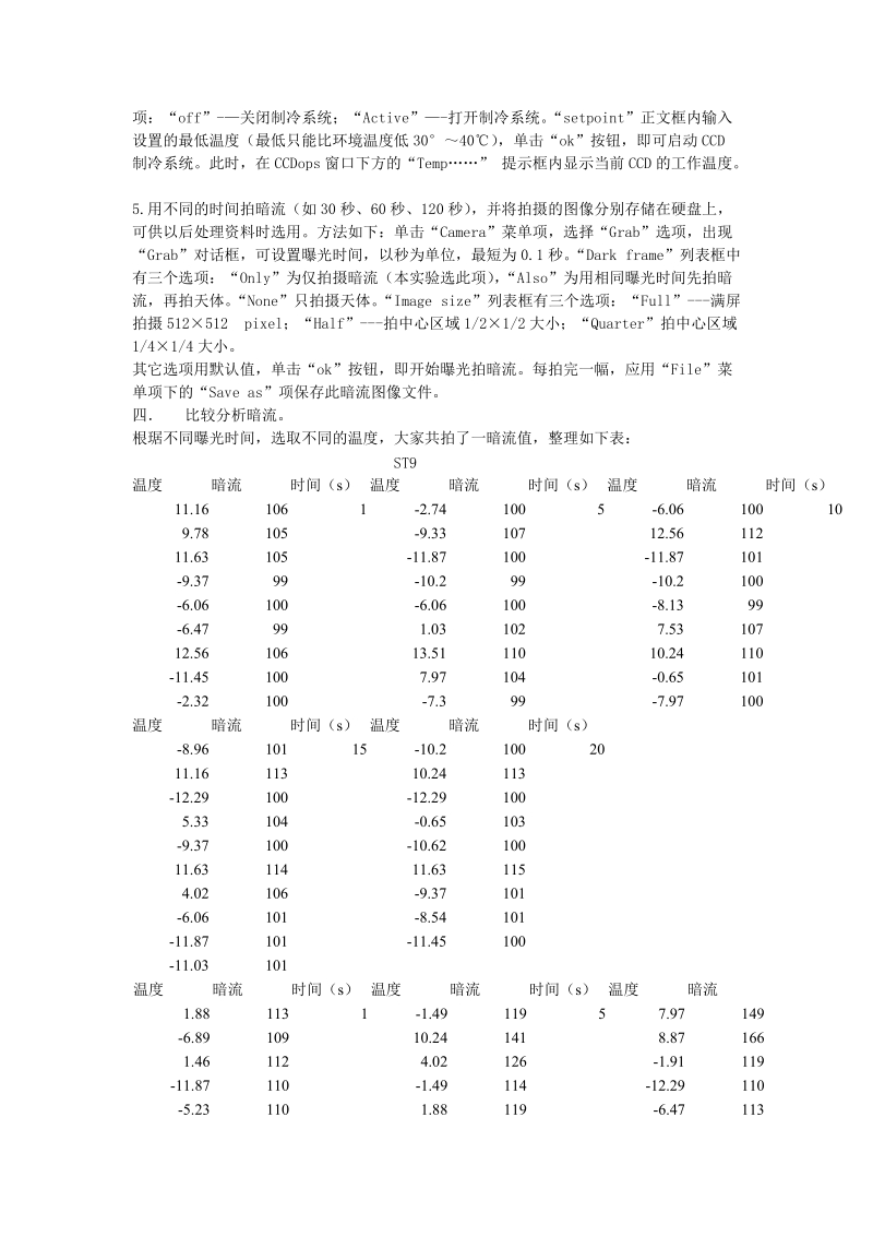 CCD的性能测试实验报告.doc_第2页