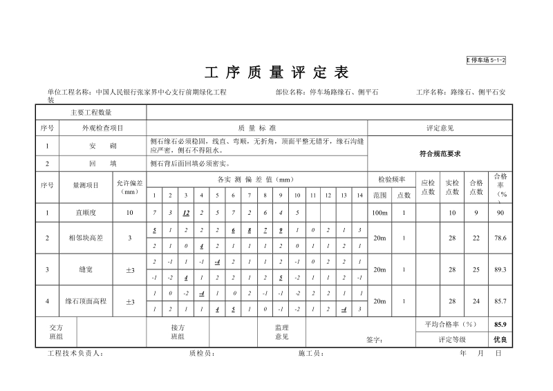 004B停车场质量检验评定表.doc_第2页