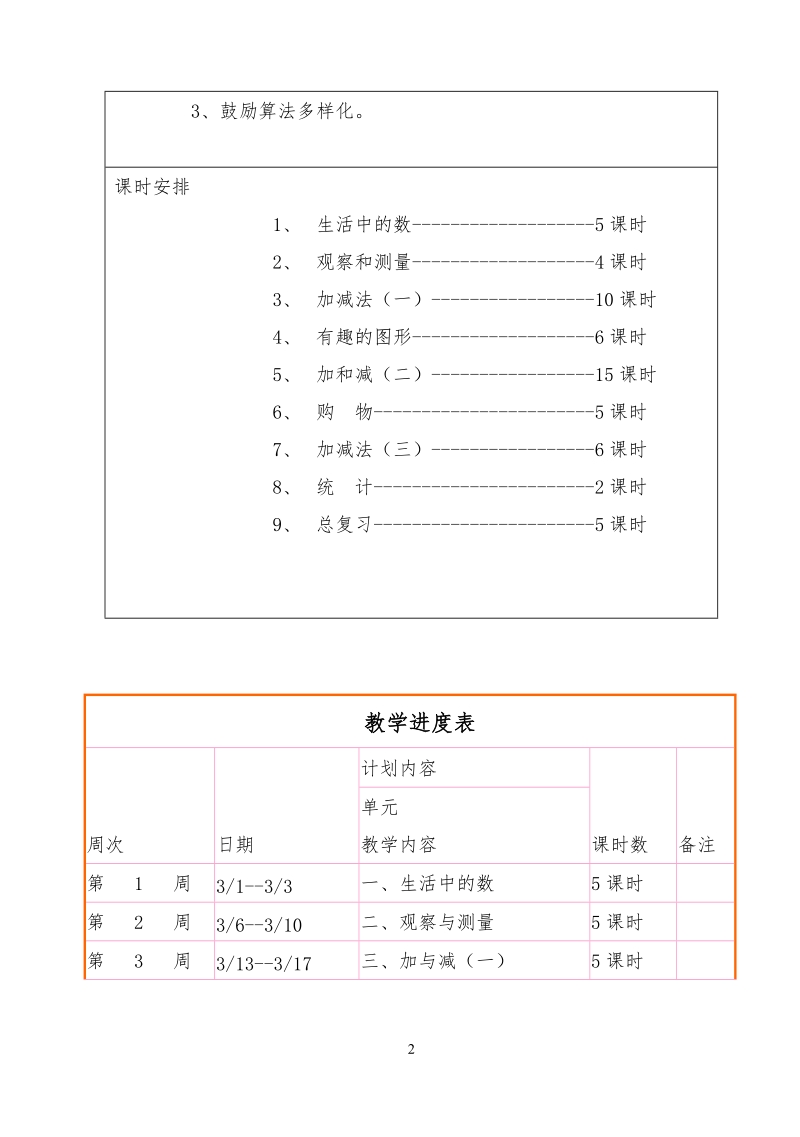 北师大版小学一年级数学下册全册教学设计.doc_第2页