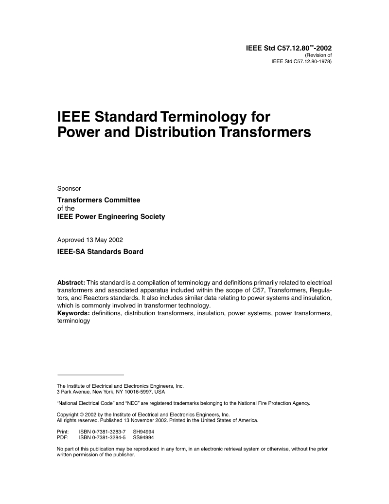 IEEE Std C57.12.80-2002 电力分配变压器术语.pdf_第2页