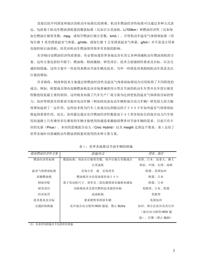 世界各国乘用车燃油经济性及温室气体排放标准对比.docx_第3页