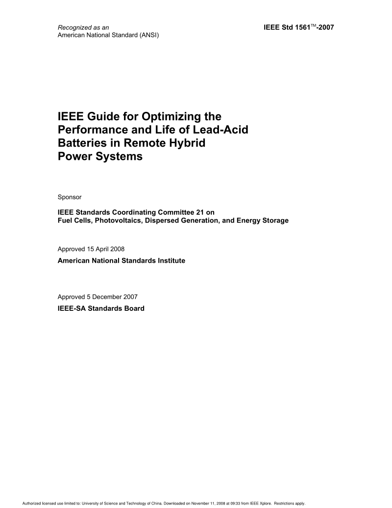 IEEE 1561-2007 远程混合电力系统中酸性铅蓄电池的性能和寿命的优化用指南.pdf_第3页