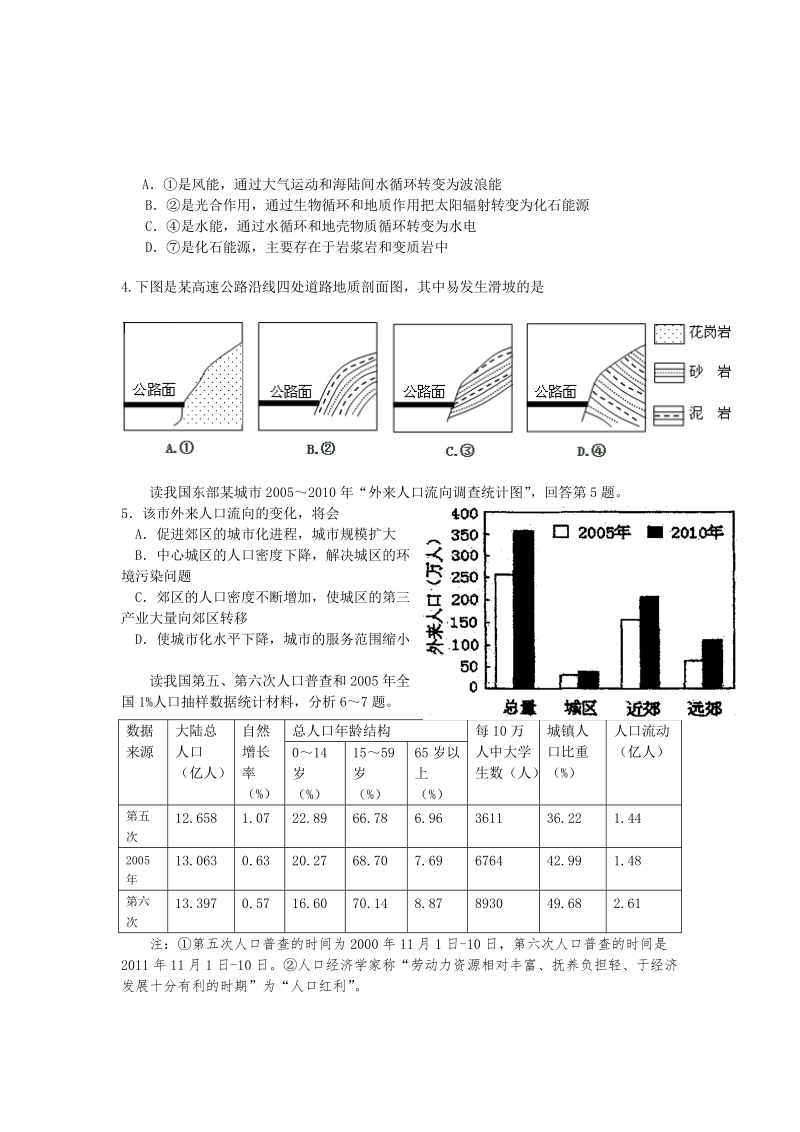 禅城区2013届高三文科综合12月调研测试试题.doc_第2页