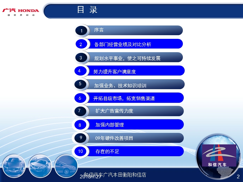 2014年汽车4S店年终工作总结 和信汽车广汽本田衡阳和信店.ppt_第2页
