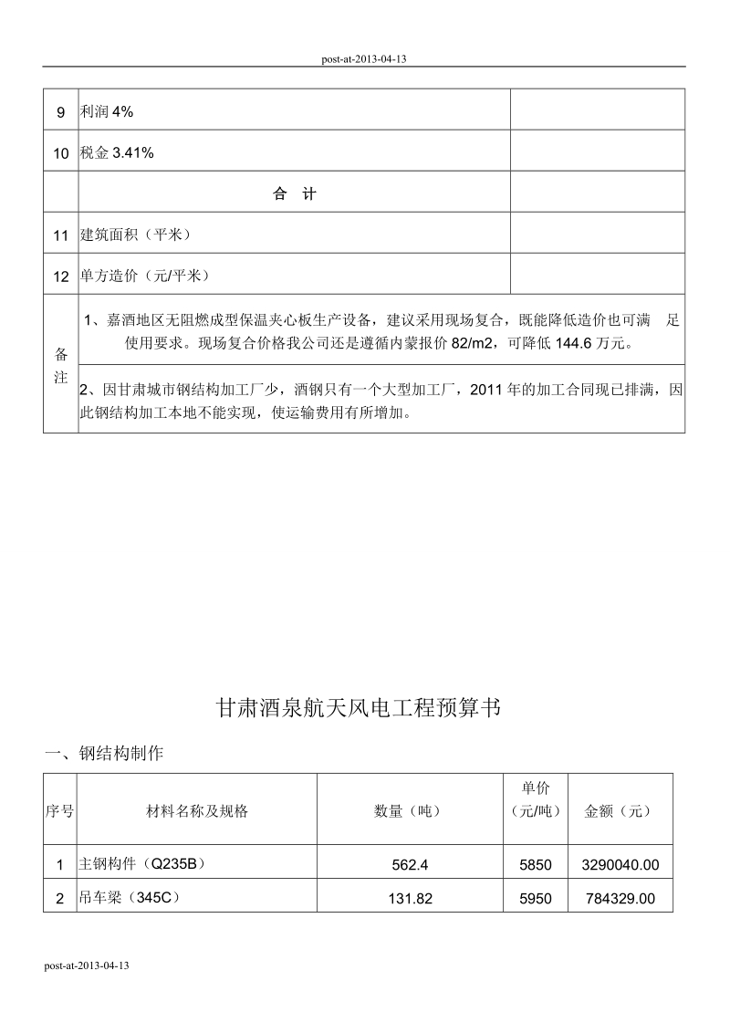 钢结构厂房预算书范本.doc_第3页