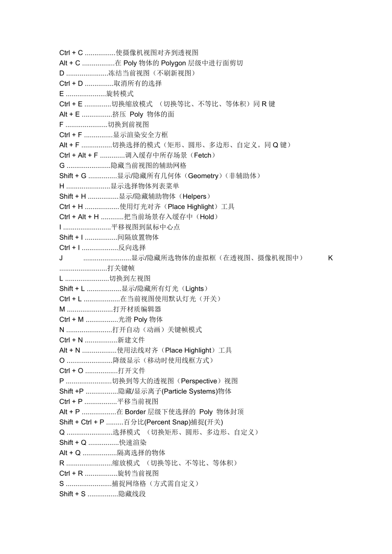 3DMax2012常用快捷键.doc_第3页