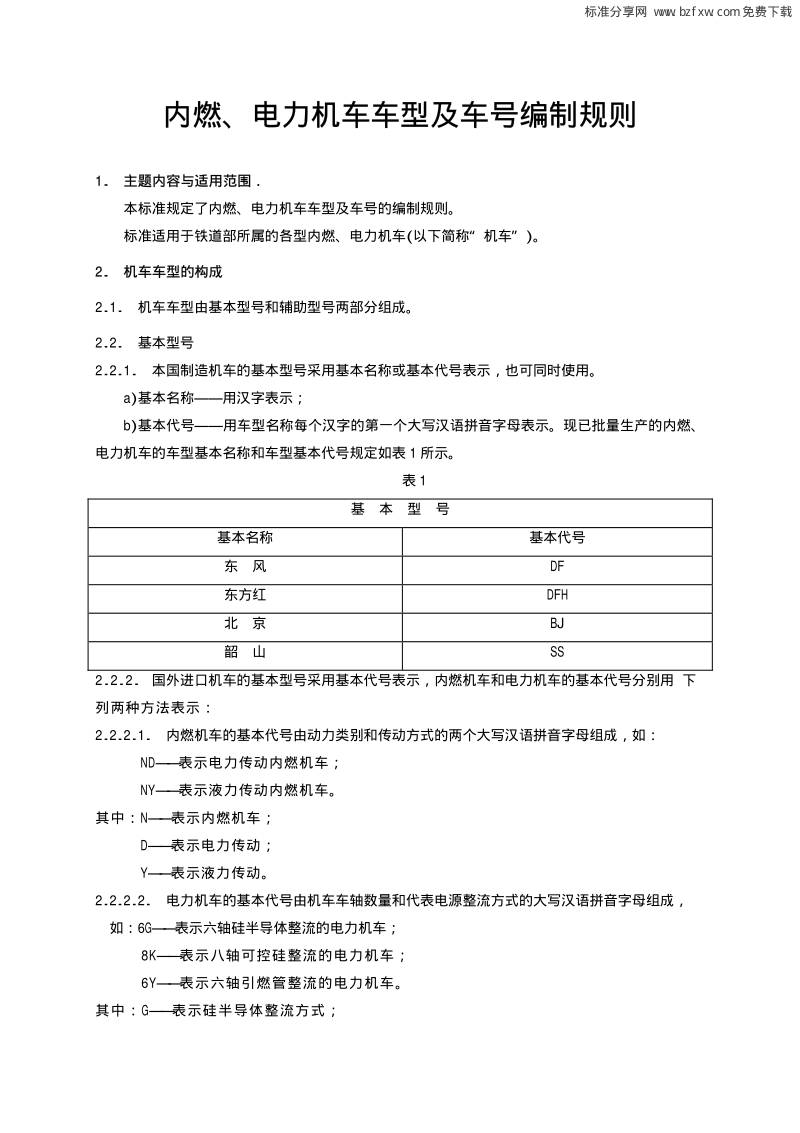 TBT 1736-1996 内燃、电力机车车型及车号编制规则.pdf_第2页