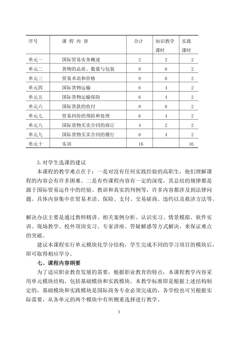 国际贸易实务课程标准.doc_第3页