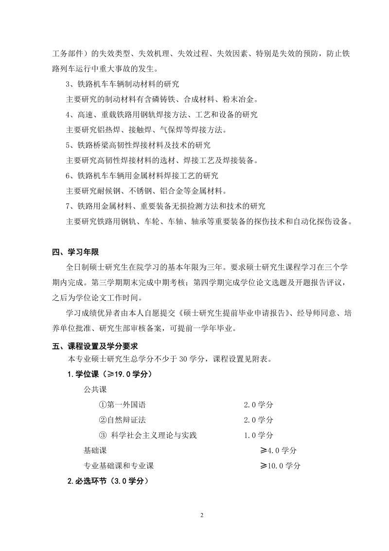 材料加工专业硕士生培养方案（修订）doc.doc_第2页