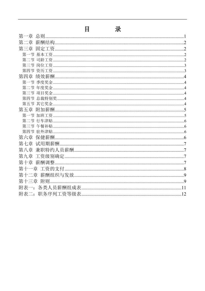 福建xx集团股份有限公司薪酬制度.doc_第2页