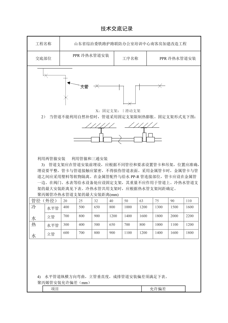 PPR冷热水管道安装施工工艺.doc_第3页