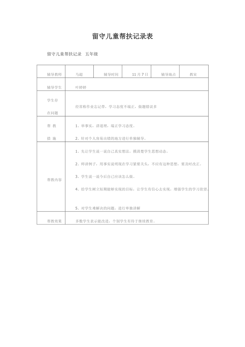 留守儿童帮扶记录表.doc_第2页