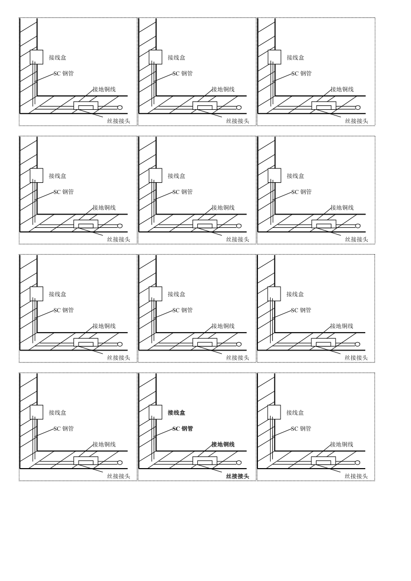 石膏板隔墙、吊顶、线管隐蔽图.doc_第1页