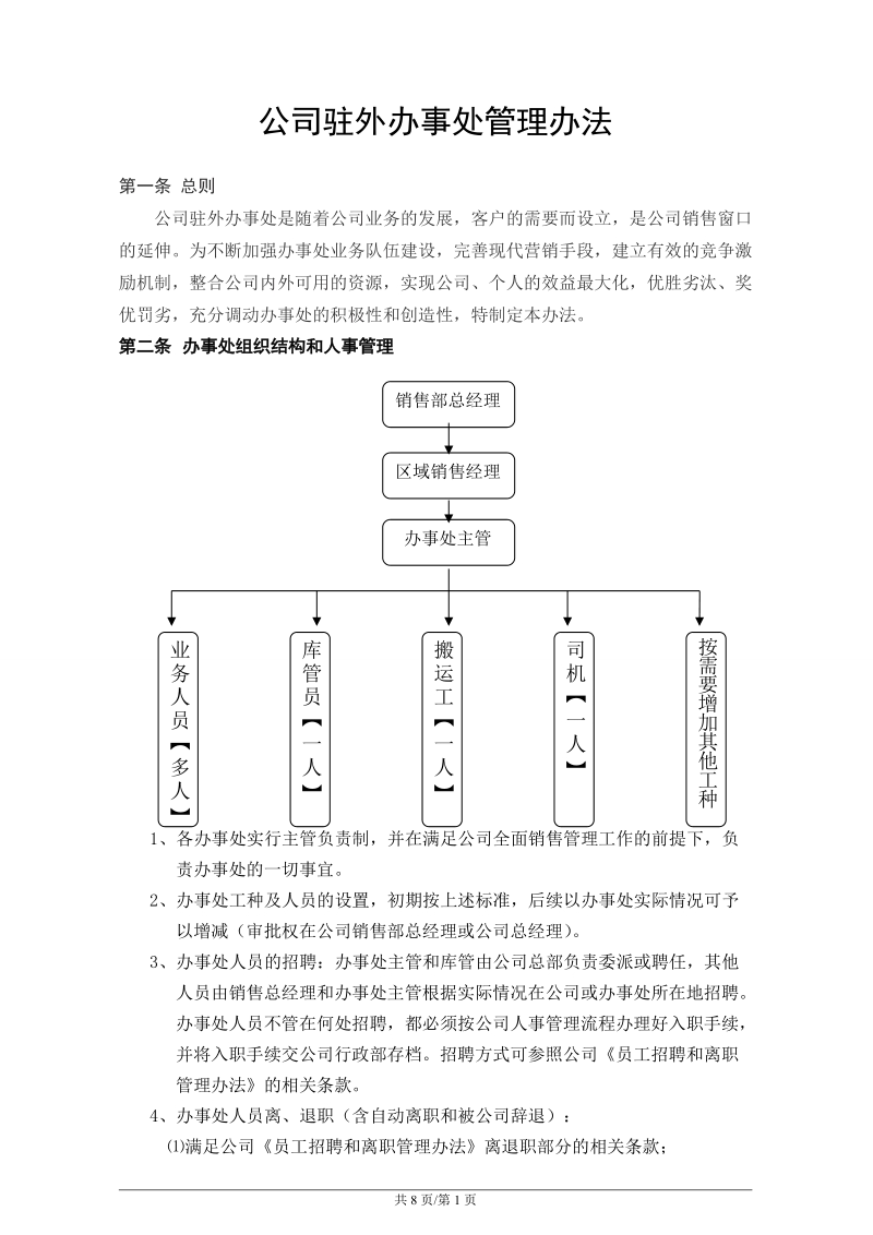 驻外办事处管理办法.doc_第1页