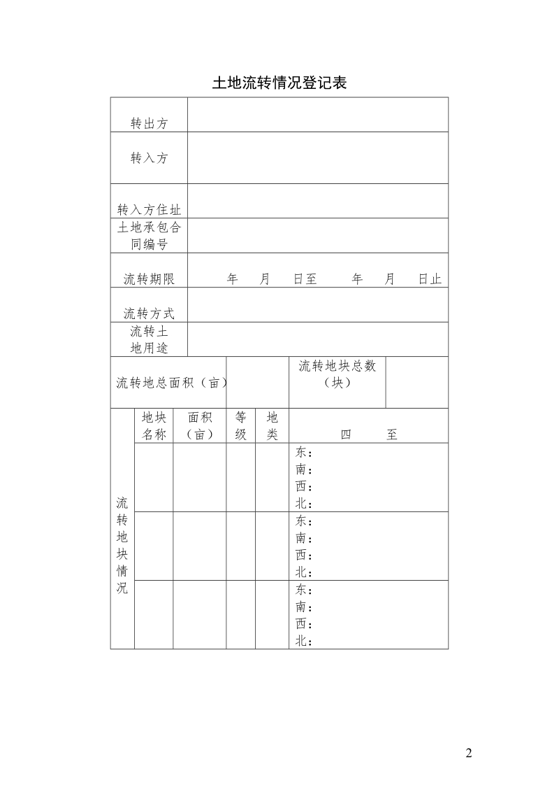 农村土地经营权流转申请书.doc_第2页