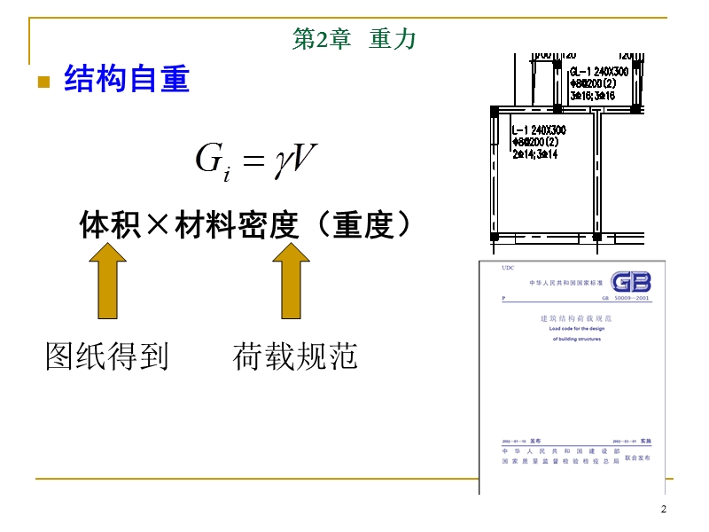 《荷载与结构设计方法》第2章-重力课件.pptx_第2页