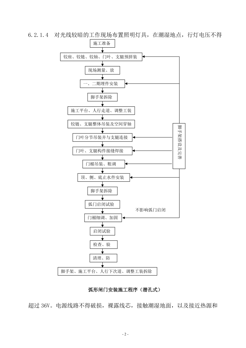 弧形闸门安装安全作业指导书.doc_第3页