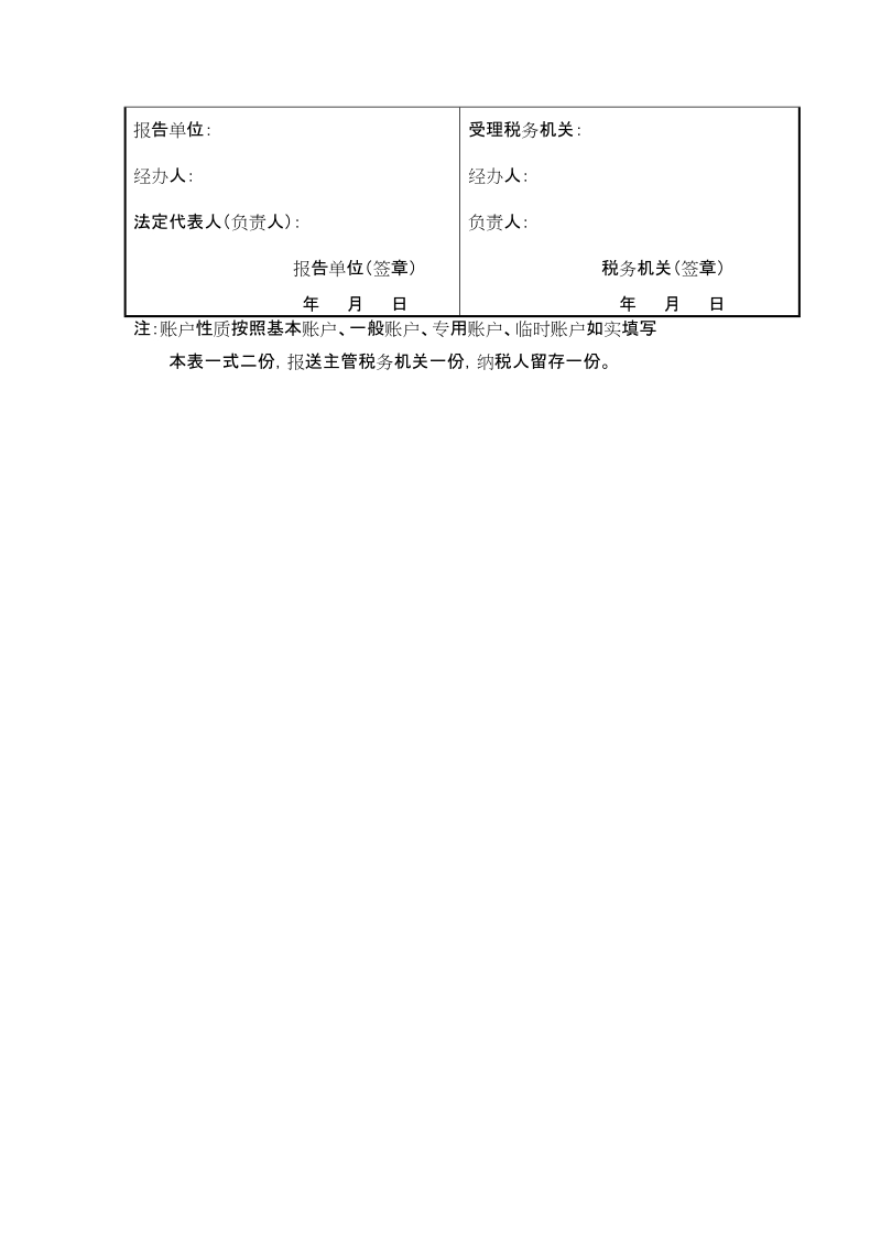 纳税人存款帐户帐号报告表.doc_第2页