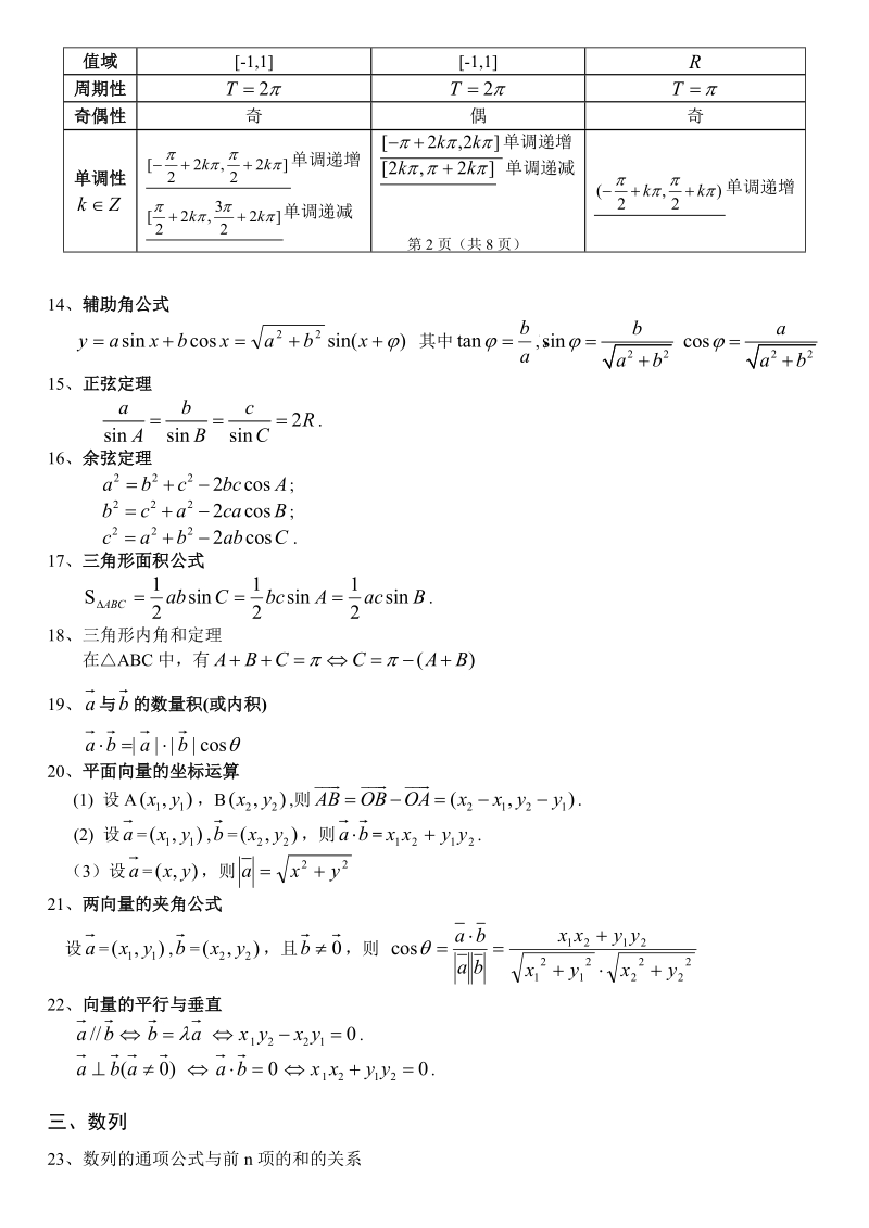 考前熟悉高三数学公式及知识点.doc_第3页