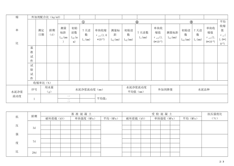 混凝土外加剂试验原始记录.doc_第2页