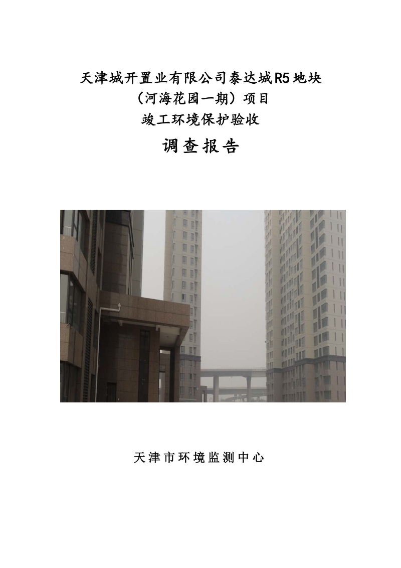 城开置业有限公司泰达城R5地块环评报告.docx_第1页